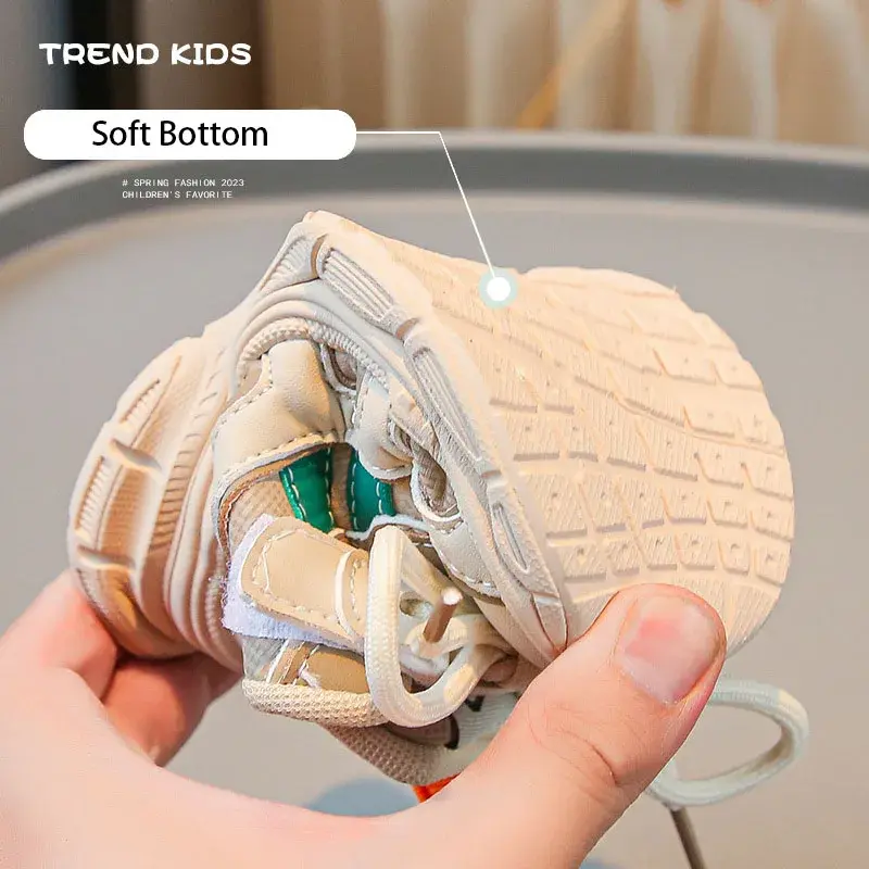 Stripes Printed Sneakers for Children Sports Shoes Comfortable Running Shoes Outdoor Boys Girls Leisure School Shoes Kids I06013