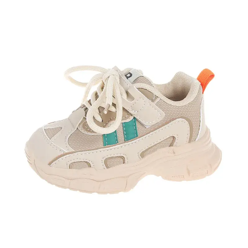 Stripes Printed Sneakers for Children Sports Shoes Comfortable Running Shoes Outdoor Boys Girls Leisure School Shoes Kids I06013