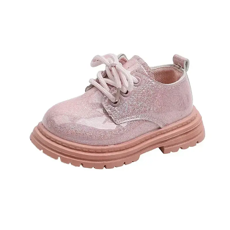 Clear Vamp Baby Girl Dance Shoes Gracefully Sparkly Glitter Little Girls Runway Performance Shoe New Birthday Party Shoes I05053