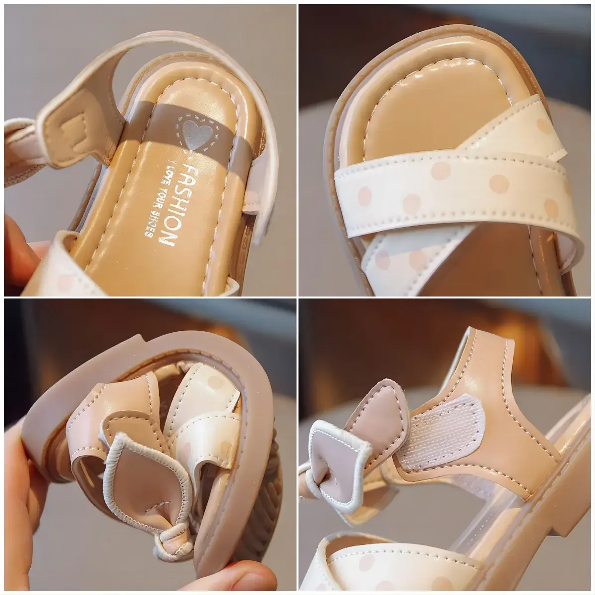 Bow Children's Summer Shoes Cute Polka Dot Beach Non Slip Sandals for Baby Girls Footwear School Soft Kids Fashion Sandal I03305