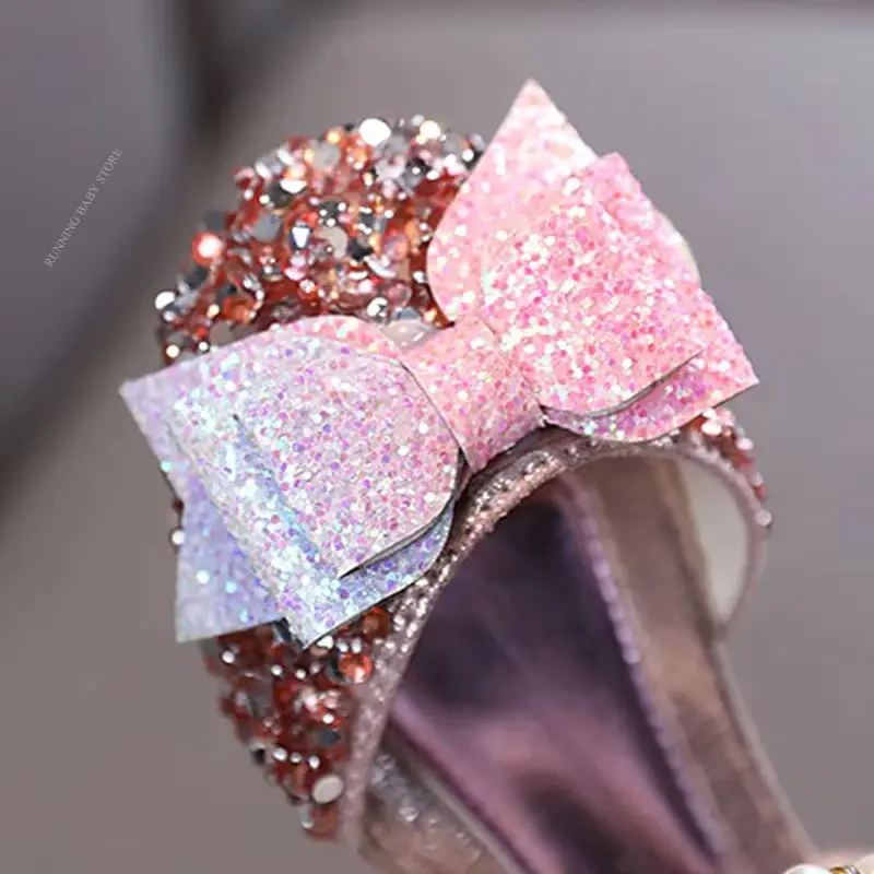 Princess Girls Sandals Summer New Fashion High Quality Sweet Girls Sandals Soft Children Beach Shoes Kids Pearls Sandals I02171