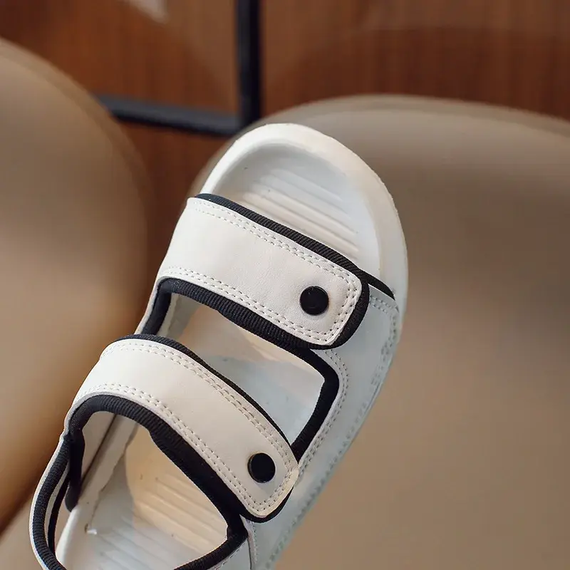2025 Summer New Children's Sandals Baby Shoes Kids Boy Beach Shoes Soft Bottom Non-slip Boys Sports Sandals Leisure 27-36 I03181