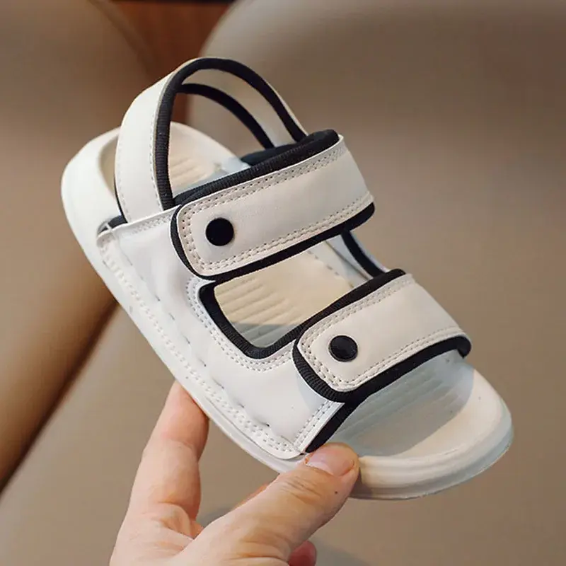 2025 Summer New Children's Sandals Baby Shoes Kids Boy Beach Shoes Soft Bottom Non-slip Boys Sports Sandals Leisure 27-36 I03181