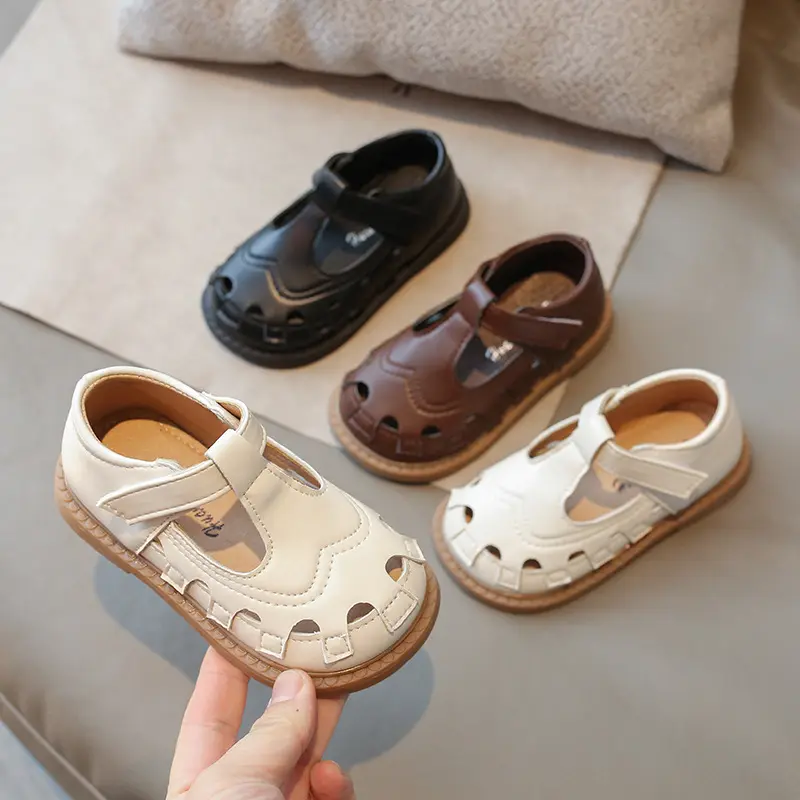 Children Platform Sandals 2024 New Summer Cover Toe Sandal for Kids Cut-outs Boys Girls Fresh Sneaker Holiday Beach Shoes H04151