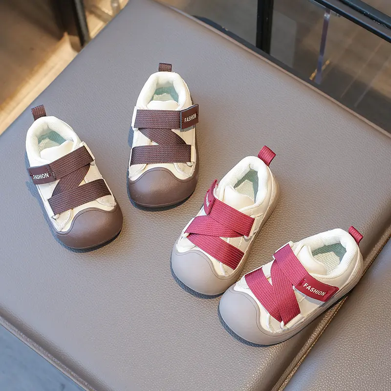 New Child Fashion Vulcanized Sneakers Platform Mix Color Flats Little Girls Shoes Casual Breathable Boys Walking Shoes H07205