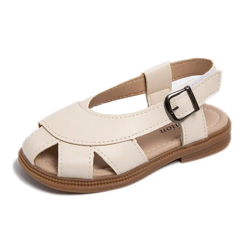 Children Sandals 2024 Summer New Wedges Brand Designer Boys Beach Shoes Fashion Hollow Out Baby Girl Sandal School Shoe G05212