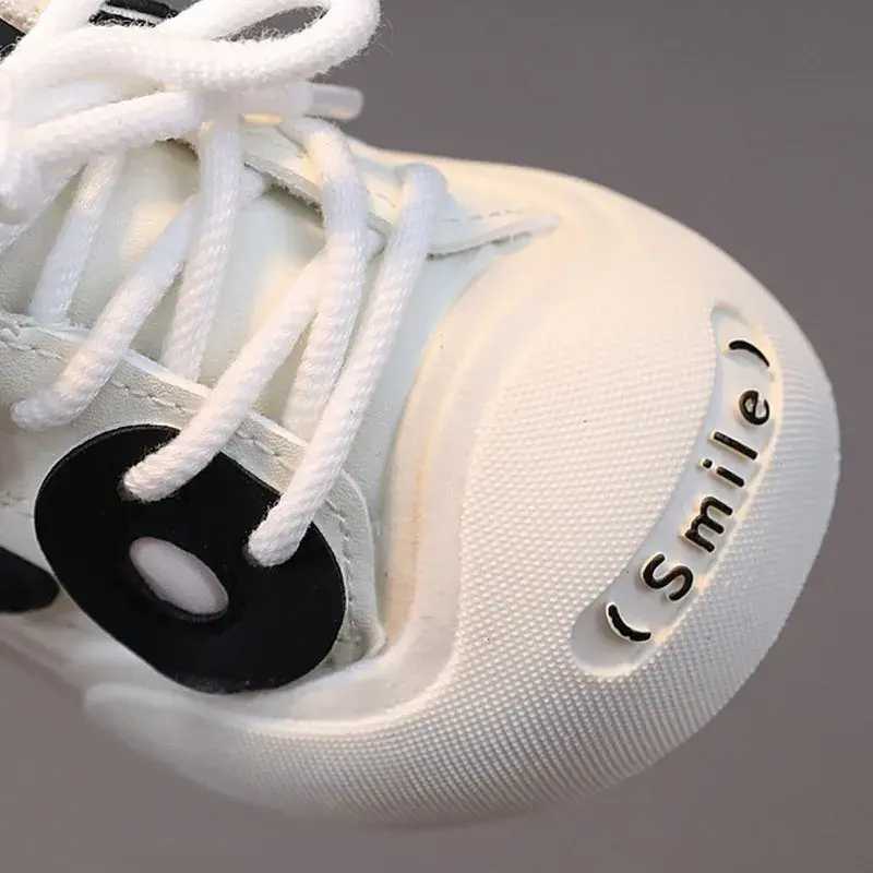 Cute Cartoon Panda Leisure Little Children Shoes for Girls Boys School Shoes Kids Outdoor Sneaker Casual Traveling Shoes G08024