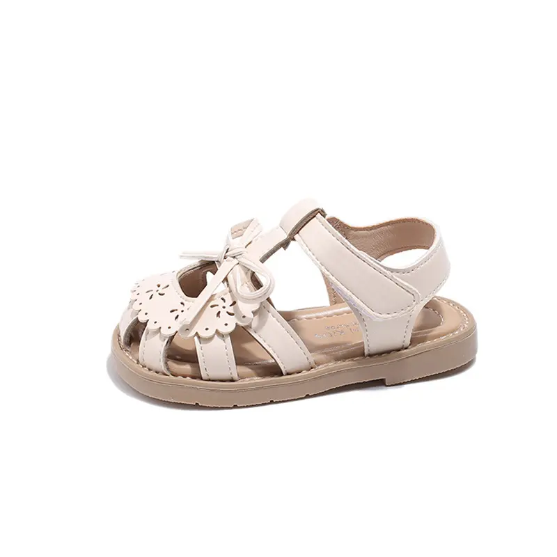 Baby Girls Sandals Summer Floral Princess Shoes Anti Slip Soft Sole Cut-Outs Child Casual Sandal Toddler Kids Beach Shoes H03273
