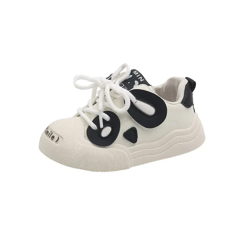 Cute Cartoon Panda Leisure Little Children Shoes for Girls Boys School Shoes Kids Outdoor Sneaker Casual Traveling Shoes G08024