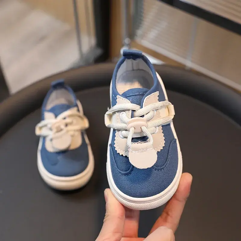 Slip On Canvas Children Shoes Sports Breathable Sneakers Kids Shoes for Girls Casual Child Flat Shoes Children's Loafers I02181