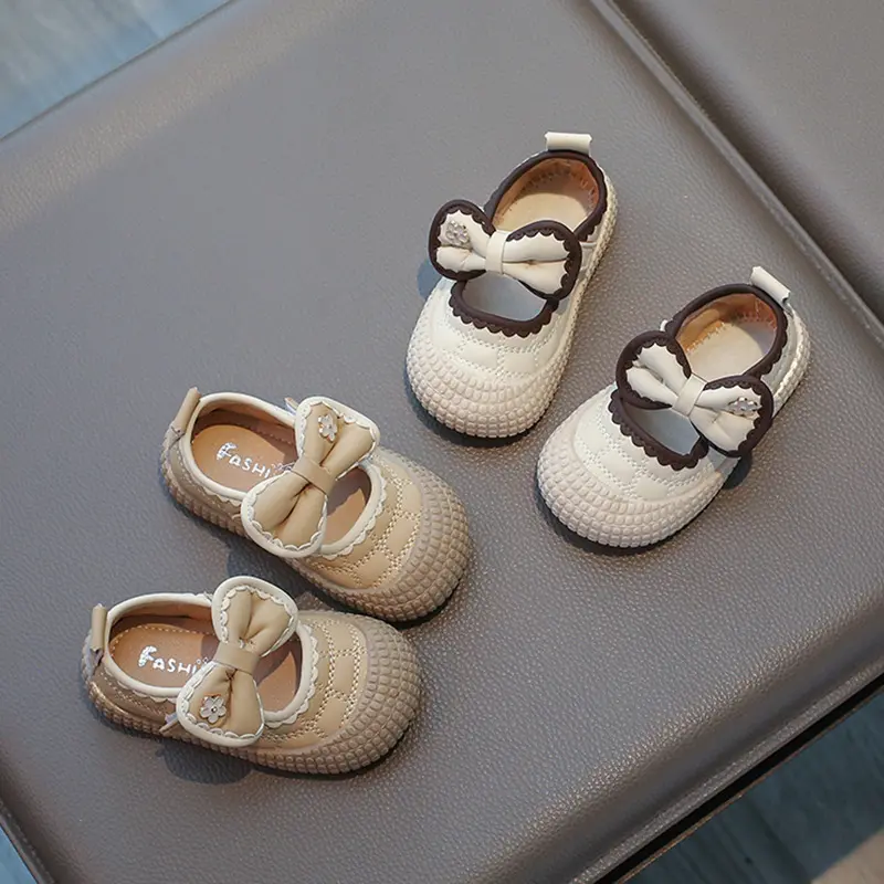Toddlers Girl Shoes Spring Breathable Casual Baby Girls Shoes By The Yard Cute Princess Flowers Bow-knot Kids First Shoes I07151
