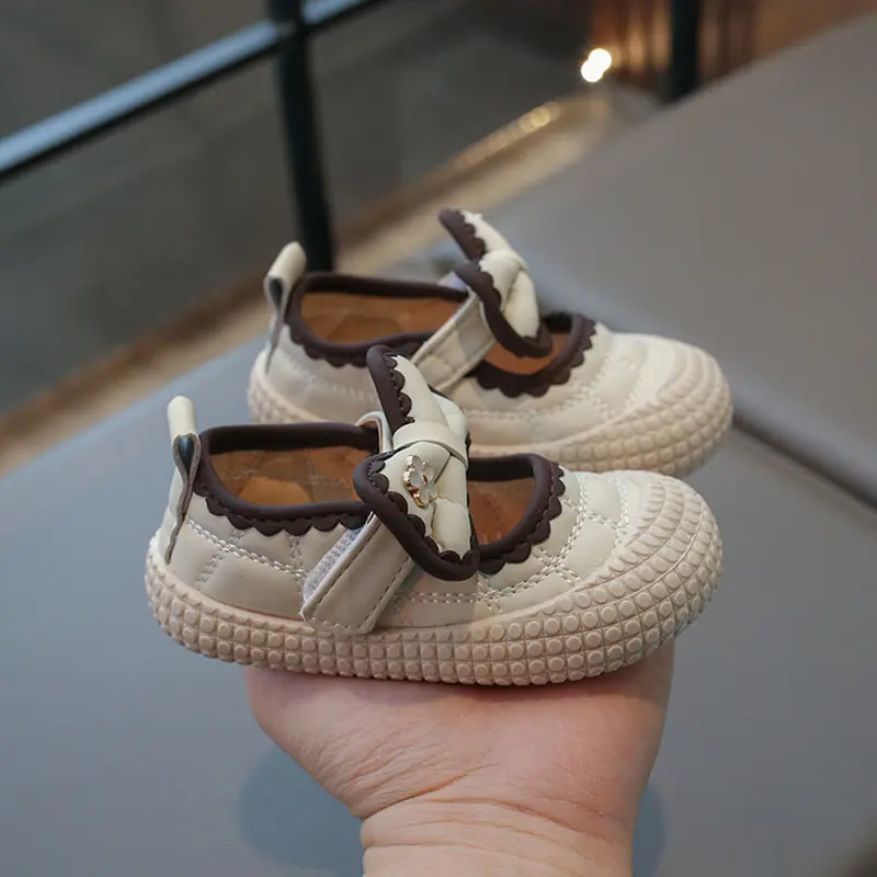 Toddlers Girl Shoes Spring Breathable Casual Baby Girls Shoes By The Yard Cute Princess Flowers Bow-knot Kids First Shoes I07151