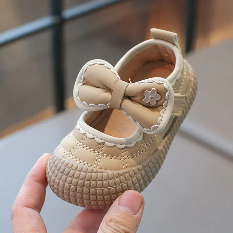 Toddlers Girl Shoes Spring Breathable Casual Baby Girls Shoes By The Yard Cute Princess Flowers Bow-knot Kids First Shoes I07151