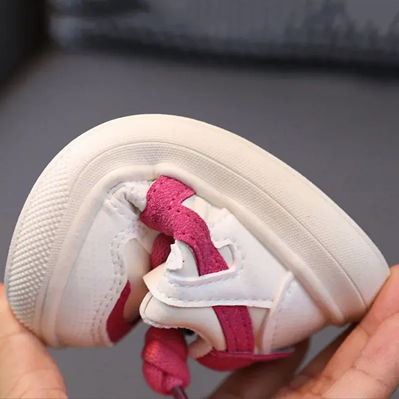 2024 Spring Fall Sports Shoes for Boys Fashion Fully Flats Stripes Dad Sneakers for Girls Black Green Rose Kids Trainers G07114
