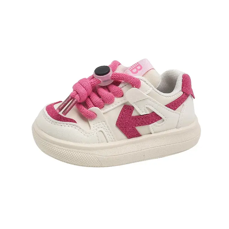 2024 Spring Fall Sports Shoes for Boys Fashion Fully Flats Stripes Dad Sneakers for Girls Black Green Rose Kids Trainers G07114