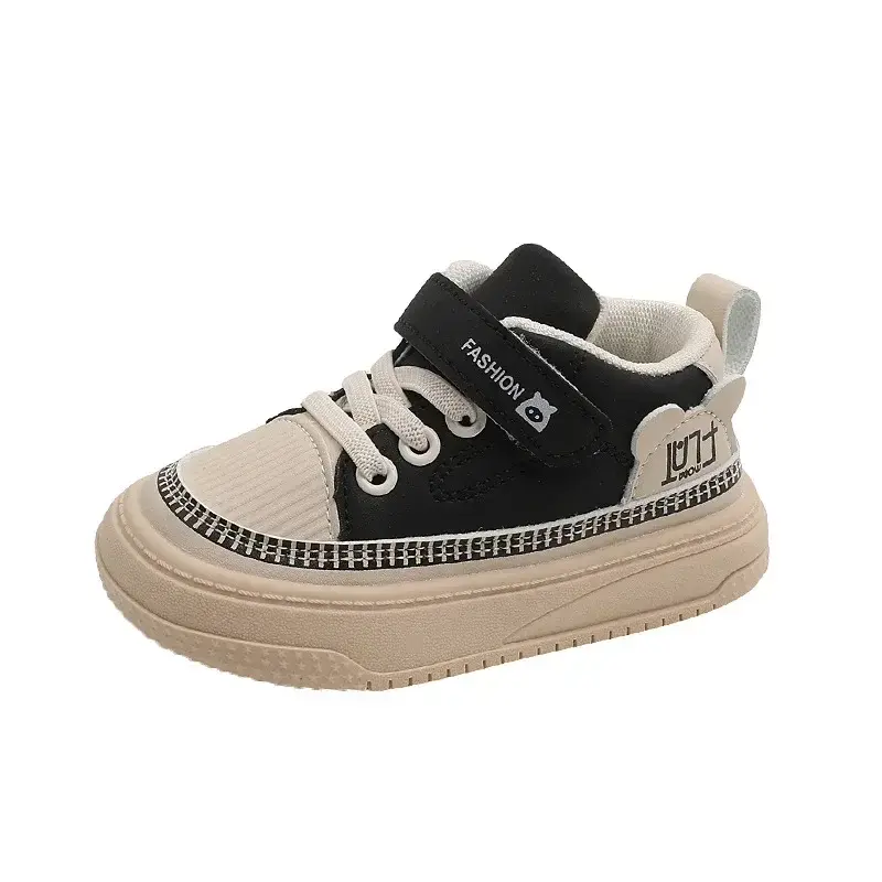 New Lightweight Children Sneakers Pretty Silhouette Girls Running Shoes Pink Black Classic Kids Shoes Boys Training Shoes I02285