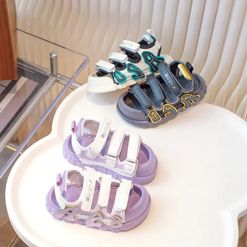 Children Sandals Summer Leisure Beach Holiday Sandals Boy Shoes 2025 New Outdoor Comfortable Casual Sandals Girl Sneakers I06176