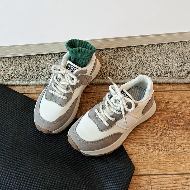 New Sneakers for Children Boys Platform Casual Sports Running Shoes Girls Students Stitching Upper Fashion Chunky Sneaker H03014
