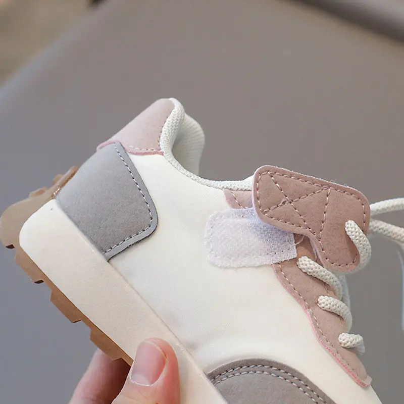 New Sneakers for Children Boys Platform Casual Sports Running Shoes Girls Students Stitching Upper Fashion Chunky Sneaker H03014