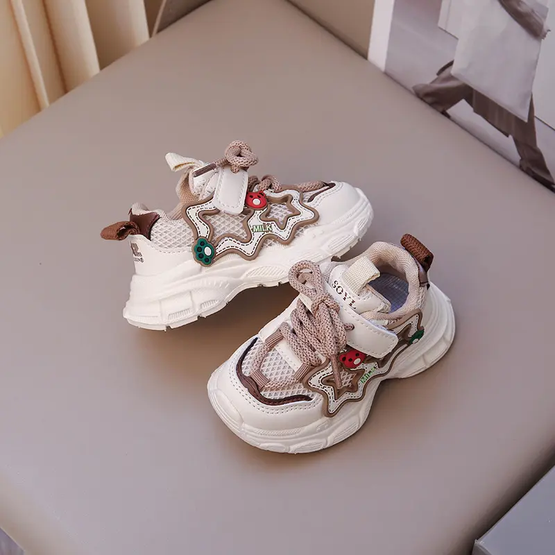 Cute Bear Pattern tenis Shoes for Children Anti-sultry Spring Summer Toddler Boy Sneakers School Girls Training Shoes New I070