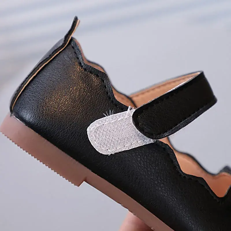 Round Toe Children PU Leather Shoes for Girls Shallow Kindergarten Little Princess Fashion Toddler mary janes Dace Shoes G04231