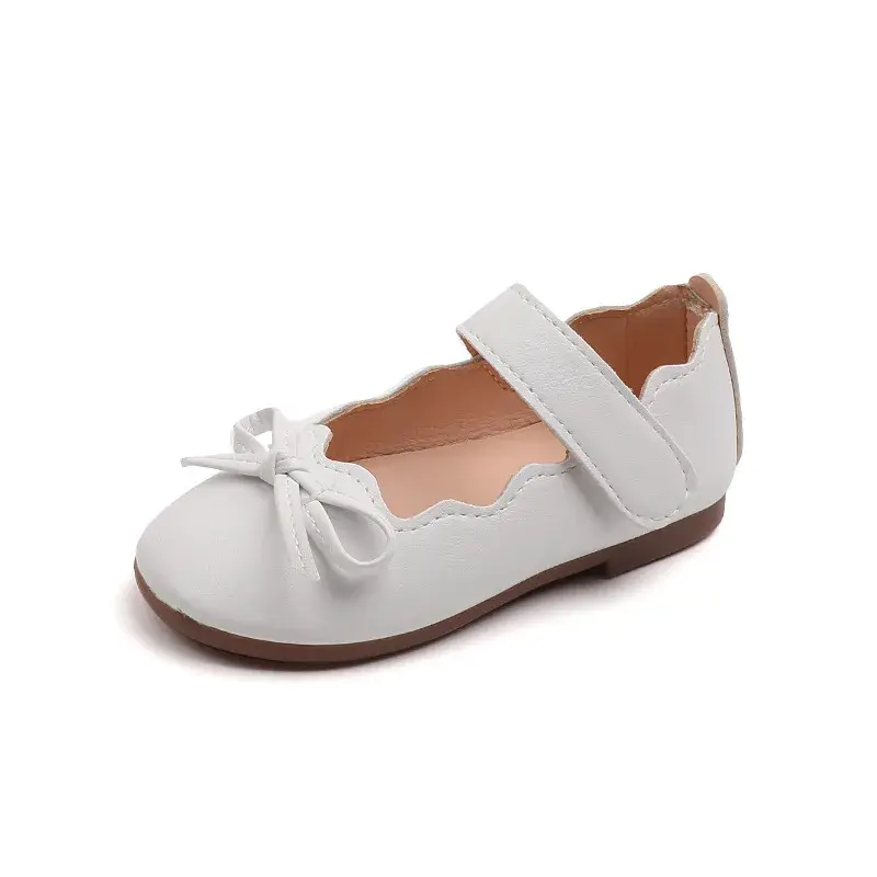 Round Toe Children PU Leather Shoes for Girls Shallow Kindergarten Little Princess Fashion Toddler mary janes Dace Shoes G04231