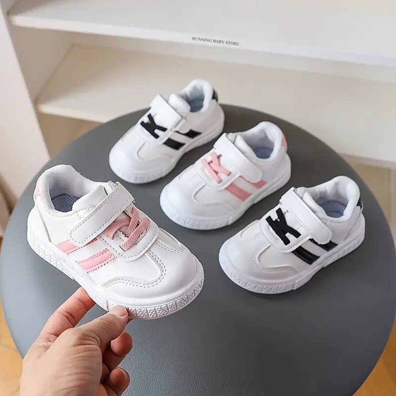 2025 White Casual Shoes Child Lightweight Sneakers Breathable tenis Sports Shoes Girls Kids Boys Skateboarding Shoes Flat I01172