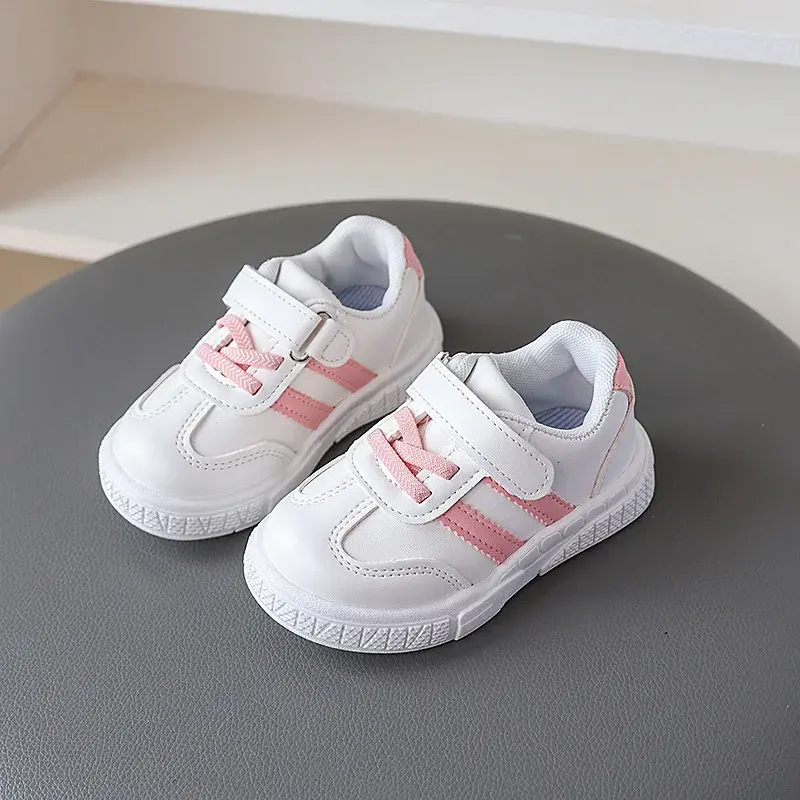2025 White Casual Shoes Child Lightweight Sneakers Breathable tenis Sports Shoes Girls Kids Boys Skateboarding Shoes Flat I01172