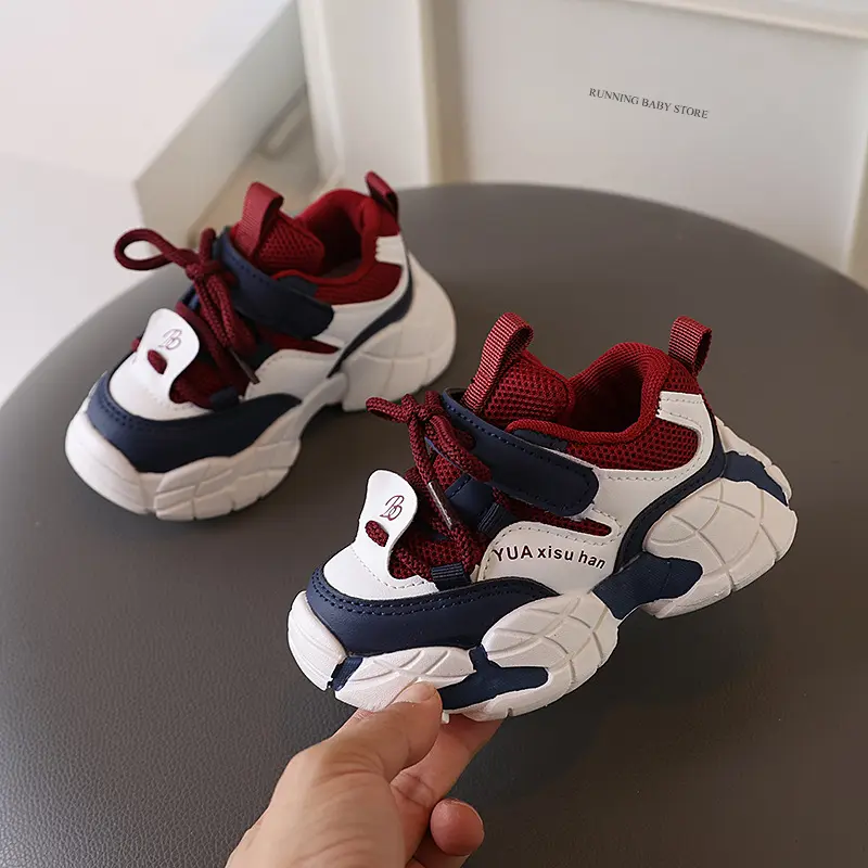 New Boy Fashion Sneaker Spring Mesh Breathable Platform Running Shoes Tennis Shoe High Quality Non Slip Sport Shoes Girls I01125