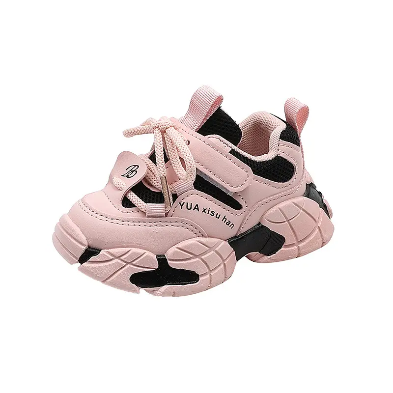 New Boy Fashion Sneaker Spring Mesh Breathable Platform Running Shoes Tennis Shoe High Quality Non Slip Sport Shoes Girls I01125