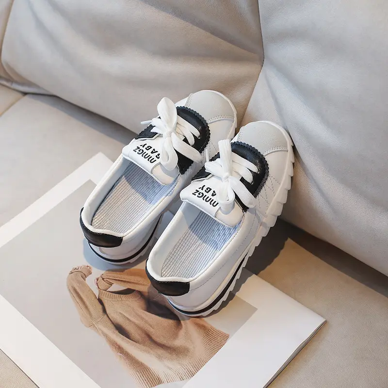 New Spring Children Casual Sport Shoes Fashion Stripes Breathable Shallow Soft Sole Non-Slip Kids Sneakers for Boys Girls I01261