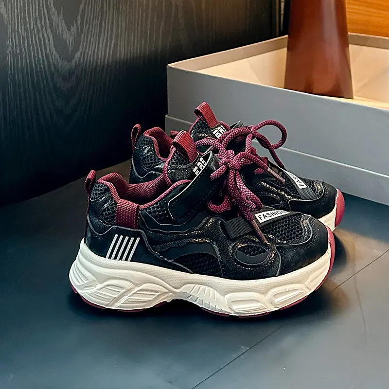 2025 New Girl Shoes All-Match Mesh Casual Shoes for Kids Boy Deodorant Soft Bottom Shoes Spring Autumn Breathable Sneaker I02194