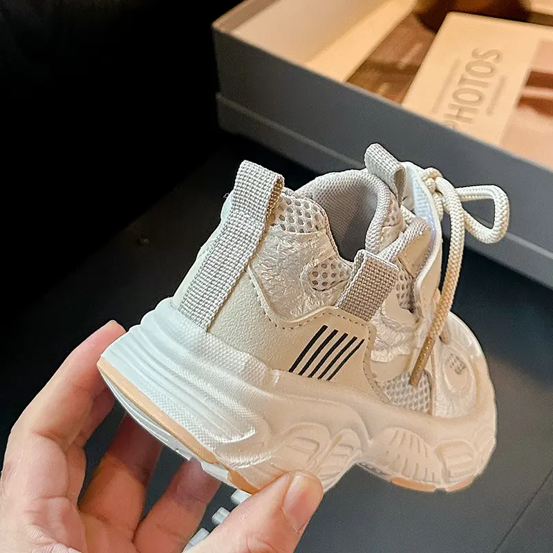 2025 New Girl Shoes All-Match Mesh Casual Shoes for Kids Boy Deodorant Soft Bottom Shoes Spring Autumn Breathable Sneaker I02194