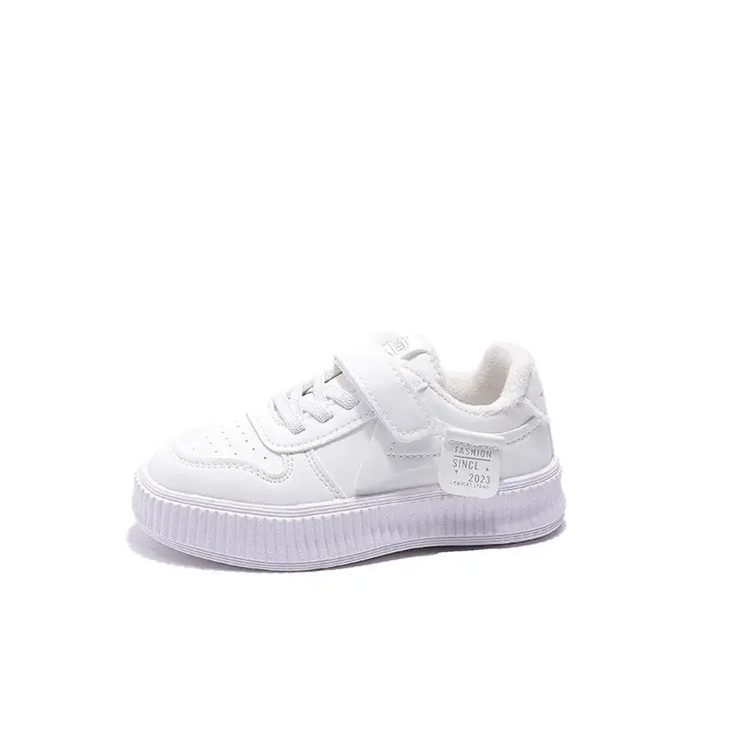 New Fashion Winter Children Casual Cotton Shoes Comfortable Non-slip Flat Casual Shoes Outdoor Plush Warm Student Sneaker H11122