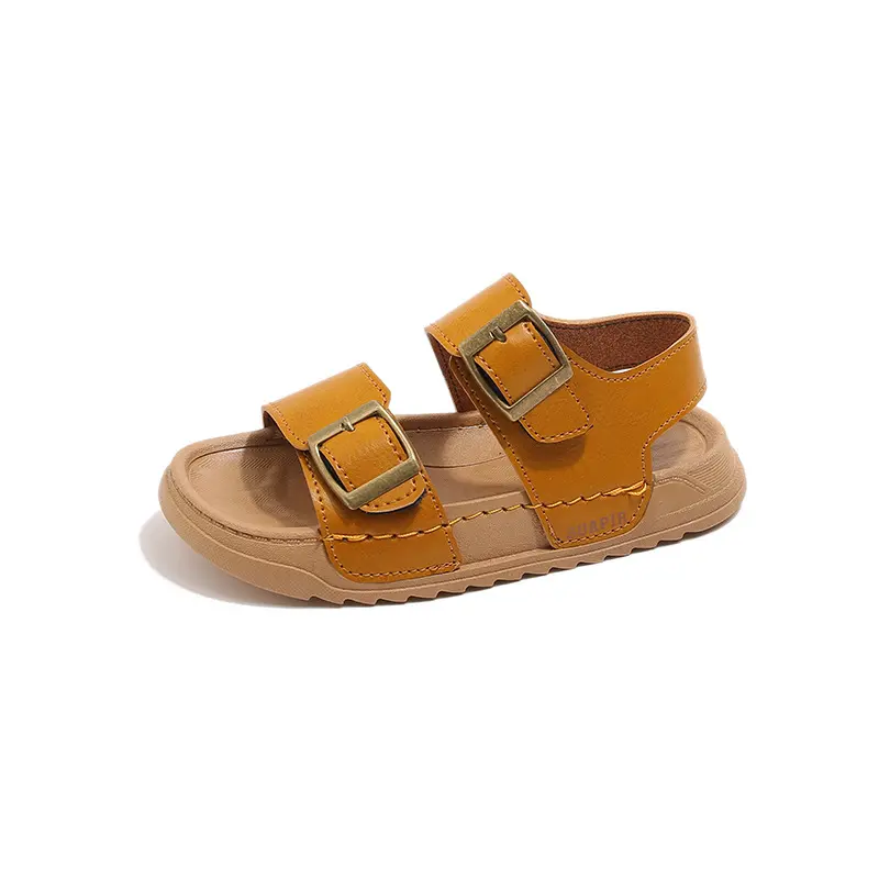 Summer New Sports Sandals for Boys Children Outdoor Casual Slides PU Leather Non-slip Breathable Girls Garden Shoes Beach I06204