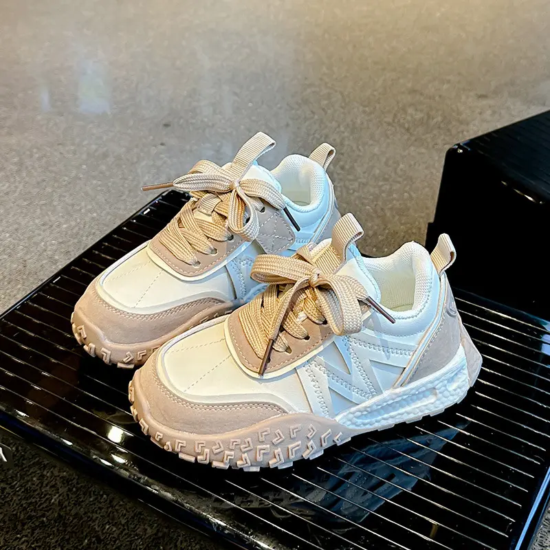 Neutrals and Bright Hues Children's Sneaker New Arrival Sports Casual Outdoor Walking Shoes Girl Trainning Shoes Kids Boy I03074