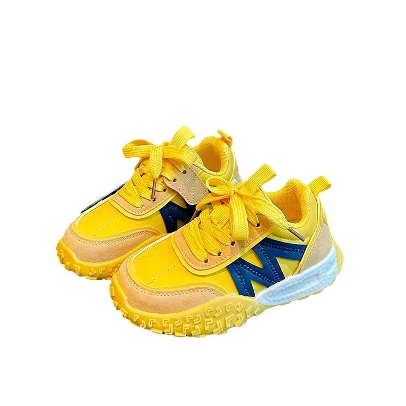 Neutrals and Bright Hues Children's Sneaker New Arrival Sports Casual Outdoor Walking Shoes Girl Trainning Shoes Kids Boy I03074