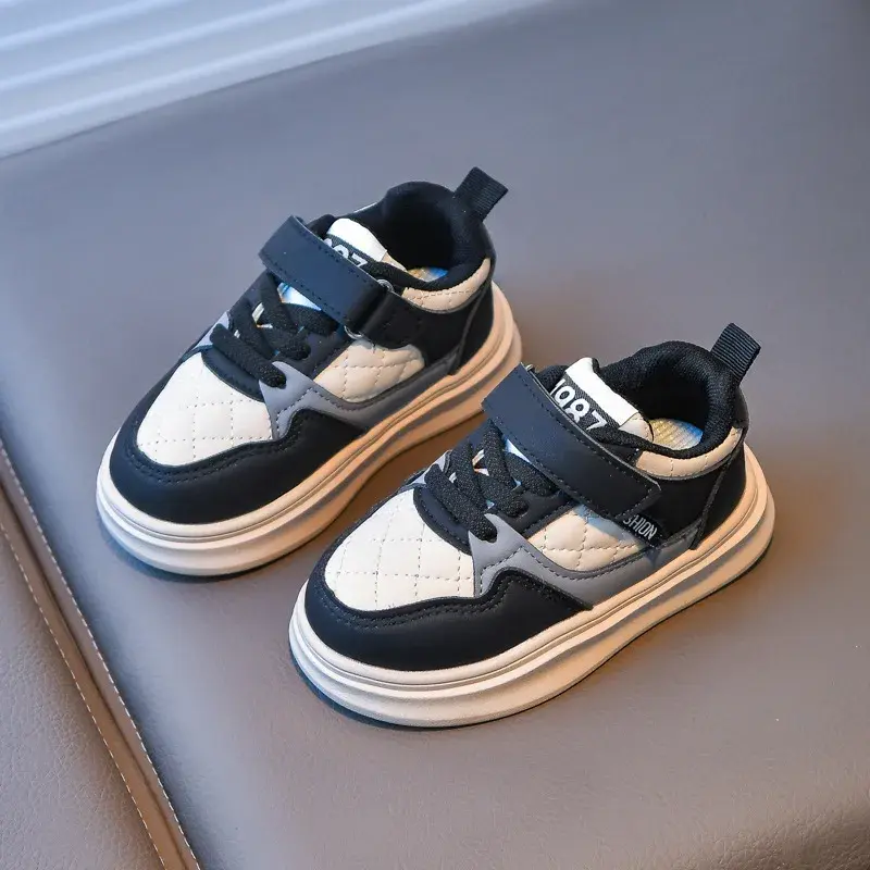 Children's Sneakers Boys PU Leather Causal Kid Running Walking Shoes Girls Spring Autumn Outdoor Footwear Anti-slip Shoes I01152