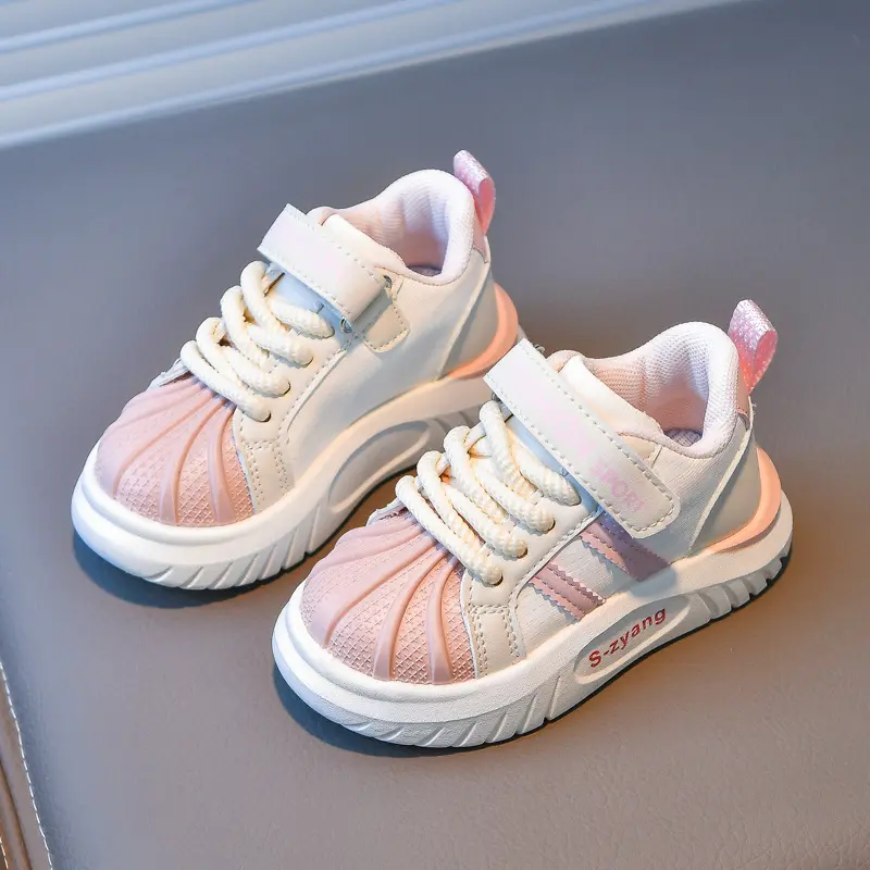 2025 Spring Autumn Children Sports Shoes Girl Comfortable City-friendly Roaming Shoes for Kids Boy Nice Stripes Sneakers H12132