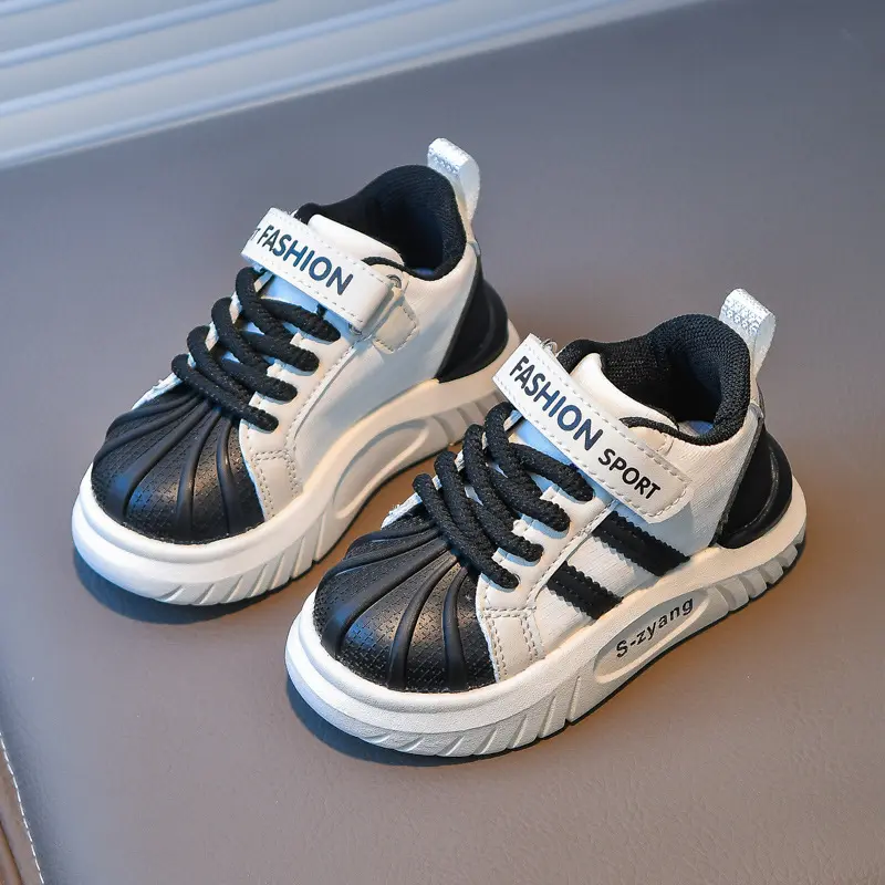 2025 Spring Autumn Children Sports Shoes Girl Comfortable City-friendly Roaming Shoes for Kids Boy Nice Stripes Sneakers H12132