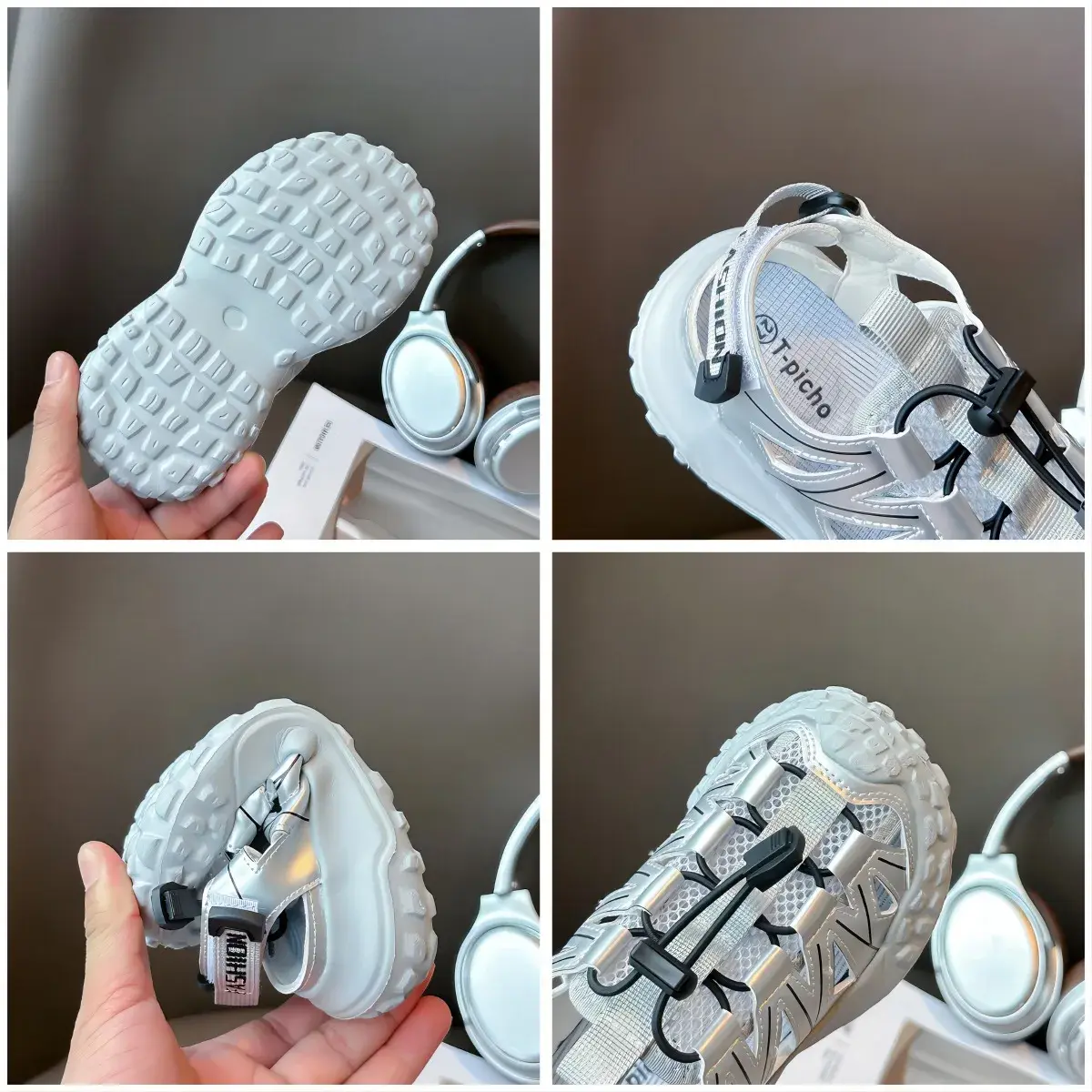 New Summer Beach Sandals Footwear Kids Closed Toe Stream Trekking Sneakers Children Fashion Designer Shoes for Boys Girls I02151