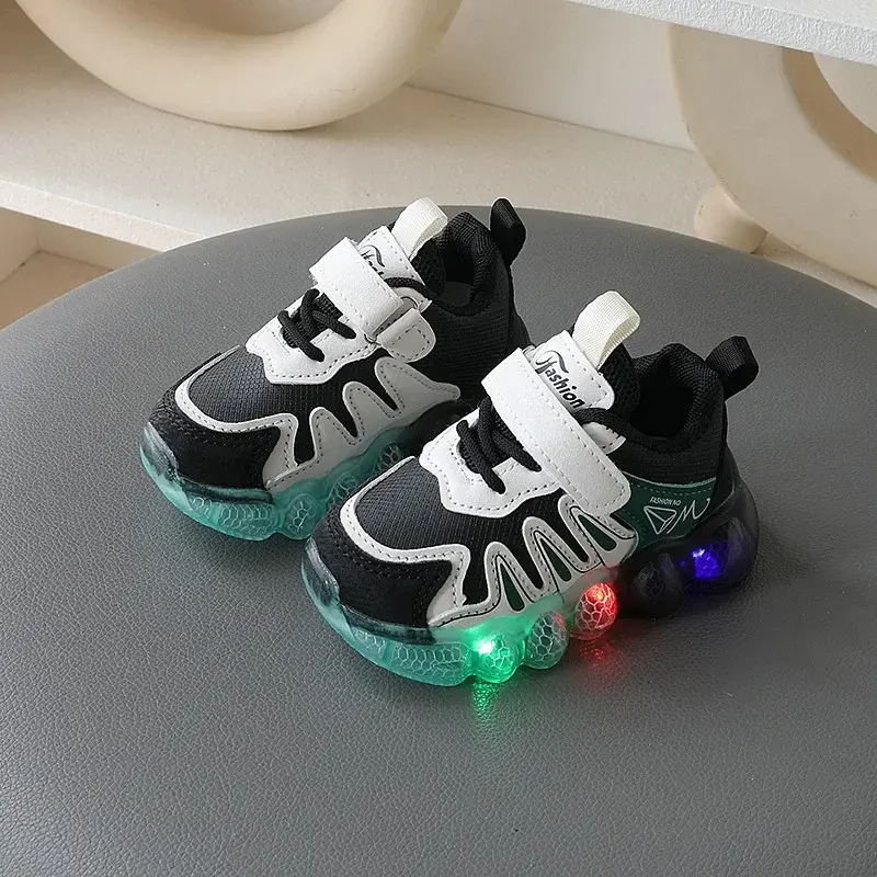 1-6 Years Children Glowing Sneakers Kids Luminous Sneakers Boy Girl LED Light Up Sneaker New Toddler Outdoor Casual Shoes H08153