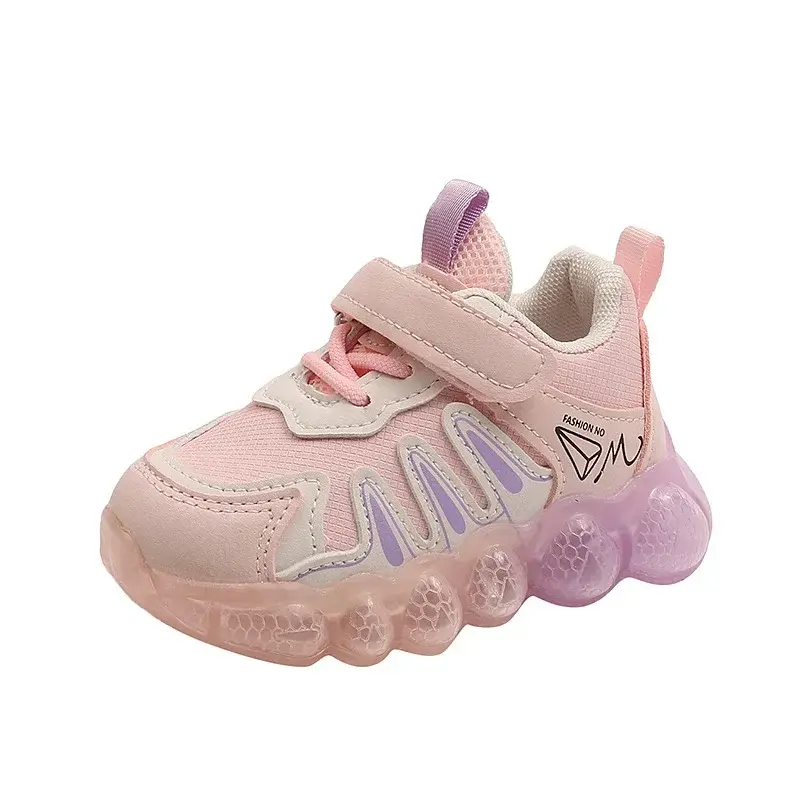 1-6 Years Children Glowing Sneakers Kids Luminous Sneakers Boy Girl LED Light Up Sneaker New Toddler Outdoor Casual Shoes H08153