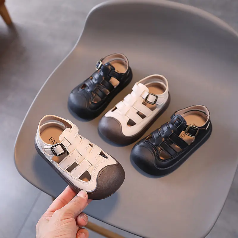 Baby Summer Casual Children Sports Beach Shoes Soft Bottom Unisex Girls Non-slip Toddler Shoes Kids Boys Outdoor Sandals H06024