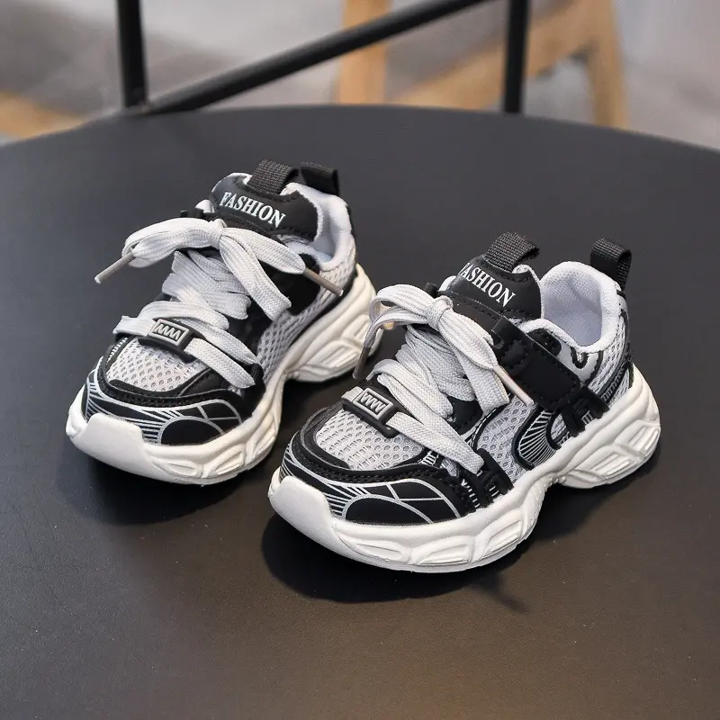 Comfortable Children Sneaker Girl Casual Shoes Fashion Mix Color Shoelace Sneaker Boy Child Flexible Sneakers tenis Shoes I02224