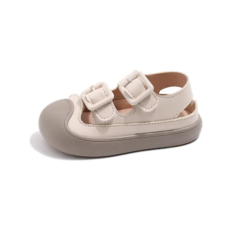 New Summer Baby Sandals for Girls Boys Soft Bottom Hollow Children Shoes Fashion Little Kids Beach Sandals Cover Toe Shoe I05206