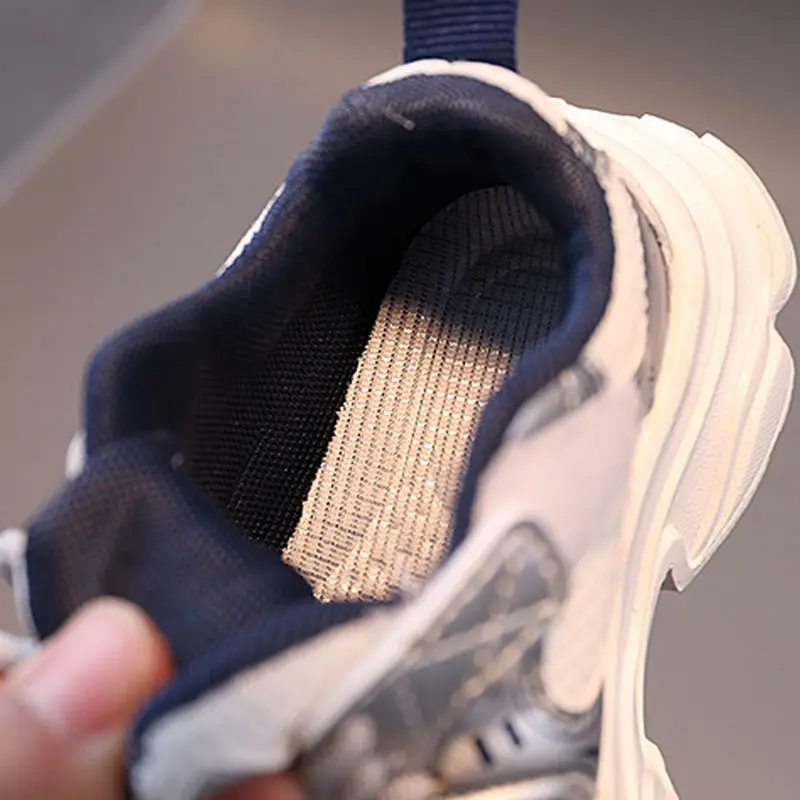 Child Fashion Sport Shoes Comfort All Season Fashion Breathable Kids Boys Net Shoes Girls Sneakers PE Class Running Shoes H07316