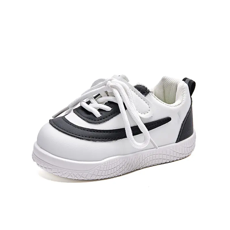 New Arrival Stripes Children Casual Running Shoes for Girls Boy Flat Heel Breathable Trend Sneakers Spring Fall Anti-skid I07189