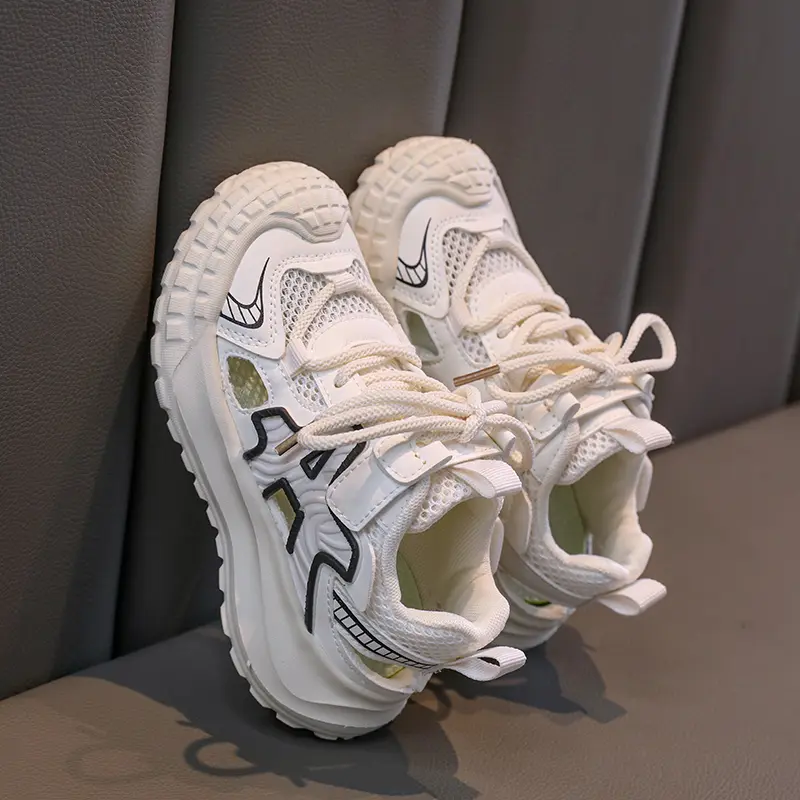2025 Running Shoes for Children Summer Breathable Mesh Running Shoes Outdoor Cushioning Comfortable Jogging Shoes Child I06212