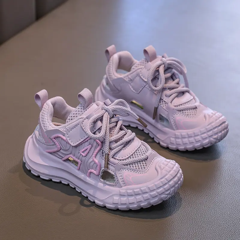 2025 Running Shoes for Children Summer Breathable Mesh Running Shoes Outdoor Cushioning Comfortable Jogging Shoes Child I06212